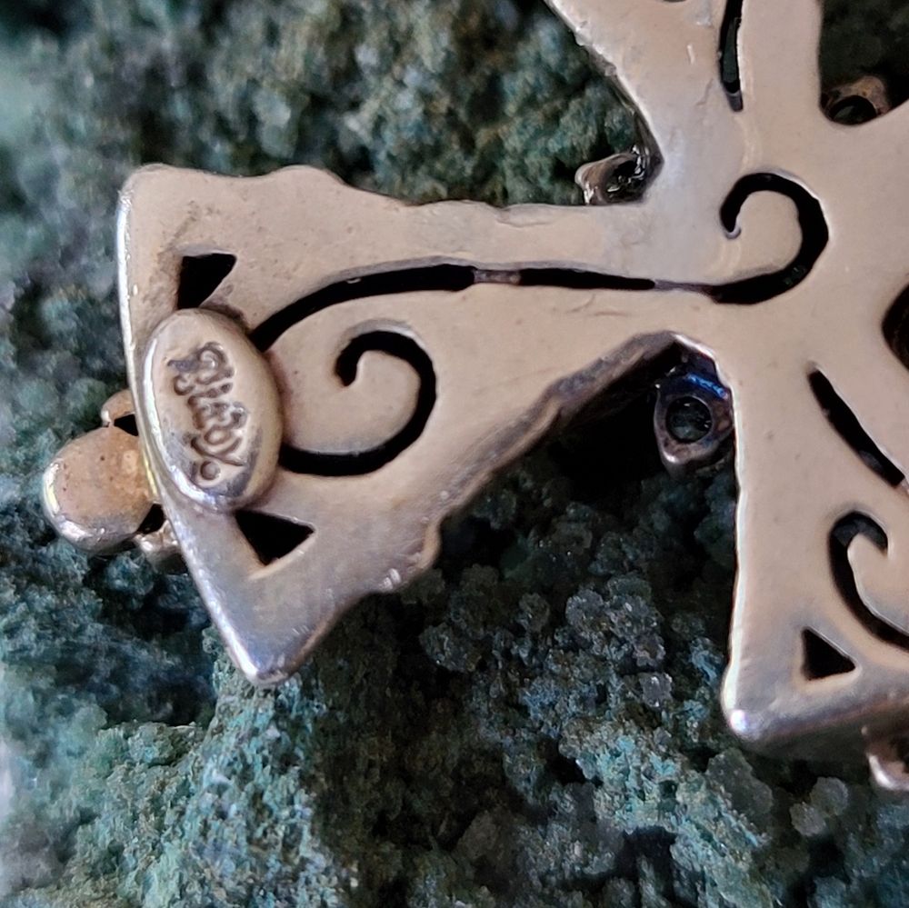 Barbara Bixby sterling silver and 18k gold cross pendant - Picture 5 of 6